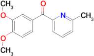 2-(3,4-Dimethoxybenzoyl)-6-methylpyridine