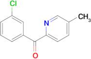 2-(3-Chlorobenzoyl)-5-methylpyridine