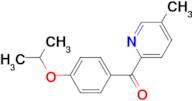 2-(4-Isopropoxybenzoyl)-5-methylpyridine