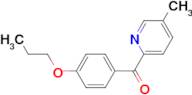 5-Methyl-2-(4-propoxybenzoyl)pyridine