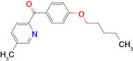 5-Methyl-2-(4-pentyloxybenzoyl)pyridine