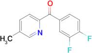 2-(3,4-Difluorobenzoyl)-5-methylpyridine