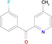 2-(3-Fluorobenzoyl)-4-methylpyridine