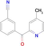 2-(3-Cyanobenzoyl)-4-methylpyridine