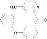 4-Methyl-2-(3-phenoxybenzoyl)pyridine