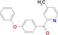 4-Methyl-2-(4-phenoxybenzoyl)pyridine