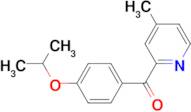 2-(4-Isopropoxybenzoyl)-4-methylpyridine