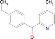 2-(4-Ethylbenzoyl)-4-methylpyridine