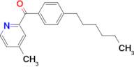 2-(4-Hexylbenzoyl)-4-methylpyridine