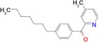 2-(4-Heptylbenzoyl)-4-methylpyridine