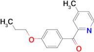 4-Methyl-2-(4-propoxybenzoyl)pyridine