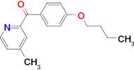 2-(4-Butoxybenzoyl)-4-methylpyridine