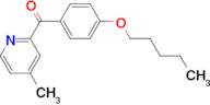 4-Methyl-2-(4-pentyloxybenzoyl)pyridine