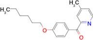 2-(4-Hexyloxybenzoyl)-4-methylpyridine