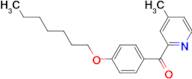 2-(4-Heptyloxybenzoyl)-4-methylpyridine