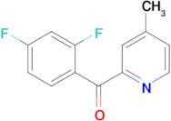 2-(2,4-Difluorobenzoyl)-4-methylpyridine