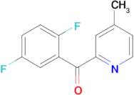 2-(2,5-Difluorobenzoyl)-4-methylpyridine