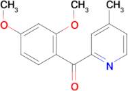 2-(2,4-Dimethoxybenzoyl)-4-methylpyridine