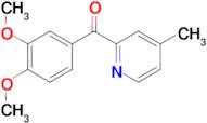 2-(3,4-Dimethoxybenzoyl)-4-methylpyridine