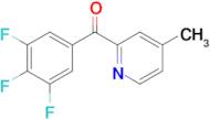 4-Methyl-2-(3,4,5-trifluorobenzoyl)pyridine