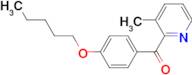 3-Methyl-2-(4-pentyloxybenzoyl)pyridine