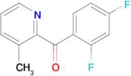 2-(2,4-Difluorobenzoyl)-3-methylpyridine