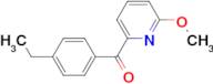 2-(4-Ethylbenzoyl)-6-methoxypyridine