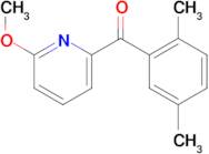 2-(2,5-Dimethylbenzoyl)-6-methoxypyridine