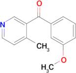 3-(3-Methoxybenzoyl)-4-methylpyridine