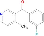 3-(3-Fluorobenzoyl)-4-methylpyridine