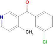 3-(3-Chlorobenzoyl)-4-methylpyridine