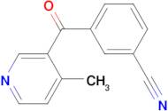 3-(3-Cyanobenzoyl)-4-methylpyridine