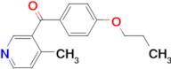 4-Methyl-3-(4-propoxybenzoyl)pyridine