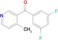 3-(3,5-Difluorobenzoyl)-4-methylpyridine