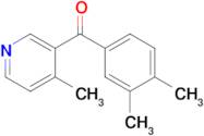 3-(3,4-Dimethylbenzoyl)-4-methylpyridine