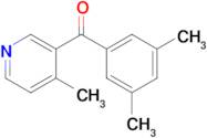 3-(3,5-Dimethylbenzoyl)-4-methylpyridine