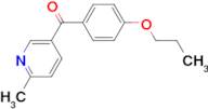 2-Methyl-5-(4-propoxybenzoyl)pyridine