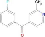 4-(3-Fluorobenzoyl)-2-methylpyridine