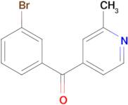 4-(3-Bromobenzoyl)-2-methylpyridine