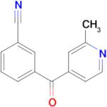 4-(3-Cyanobenzoyl)-2-methylpyridine