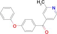 2-Methyl-4-(4-phenoxybenzoyl)pyridine