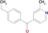 4-(4-Ethylbenzoyl)-2-methylpyridine