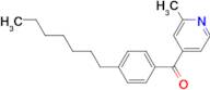 4-(4-Heptylbenzoyl)-2-methylpyridine