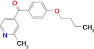 4-(4-Butoxybenzoyl)-2-methylpyridine