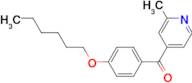 4-(4-Hexyloxybenzoyl)-2-methylpyridine