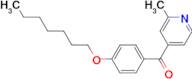 4-(4-Heptyloxybenzoyl)-2-methylpyridine