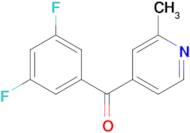 4-(3,5-Difluorobenzoyl)-2-methylpyridine