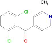 4-(2,6-Dichlorobenzoyl)-2-methylpyridine