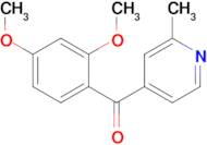 4-(2,4-Dimethoxybenzoyl)-2-methylpyridine