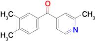 4-(3,4-Dimethylbenzoyl)-2-methylpyridine